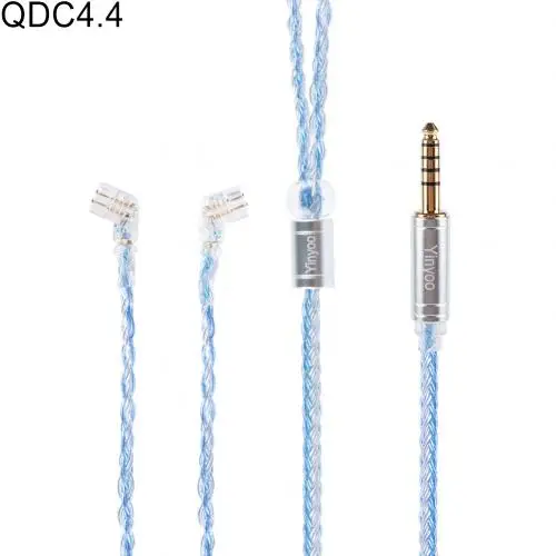 HIFIHEAR MMCX/2Pin/QDC 16 ЯДРО ЗАМЕНА Плетеный посеребренный прочный кабель для наушников 2,5/3,5/4,4 мм - Цвет: 9