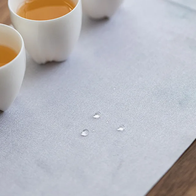 Suede Zen Teaasztal Tea Teat Kendő Téglalap Alakú Pamut Asztali Zászló Száraz Sör Tartozékok Teafüggöny Szertartás - Image 4