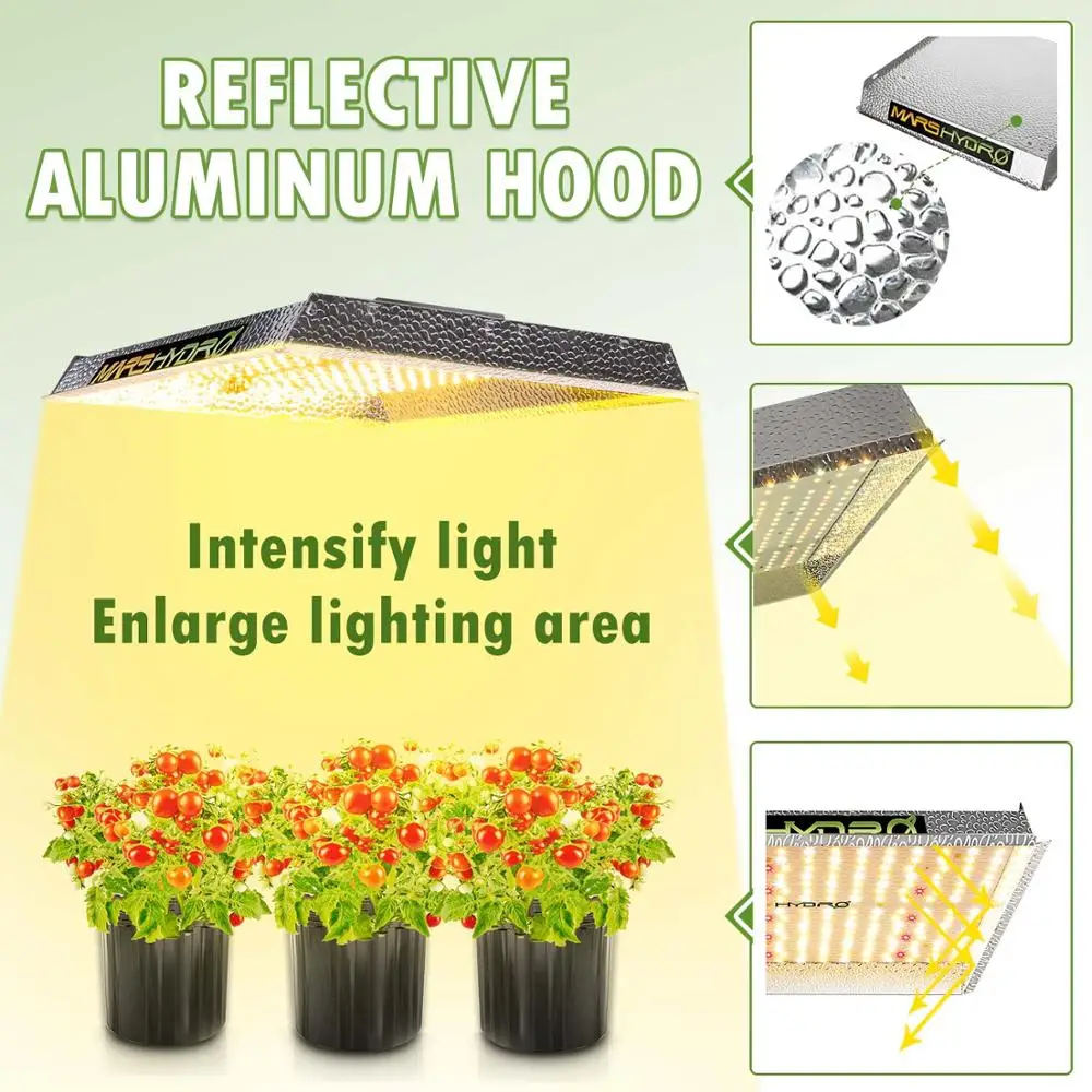 Tanie Mars Hydro TS 600W 1000W 2000W 3000W oświetlenie led do uprawy rośliny doniczkowe Veg kwiat wymienić HPS HID hydroponika pełne spektrum