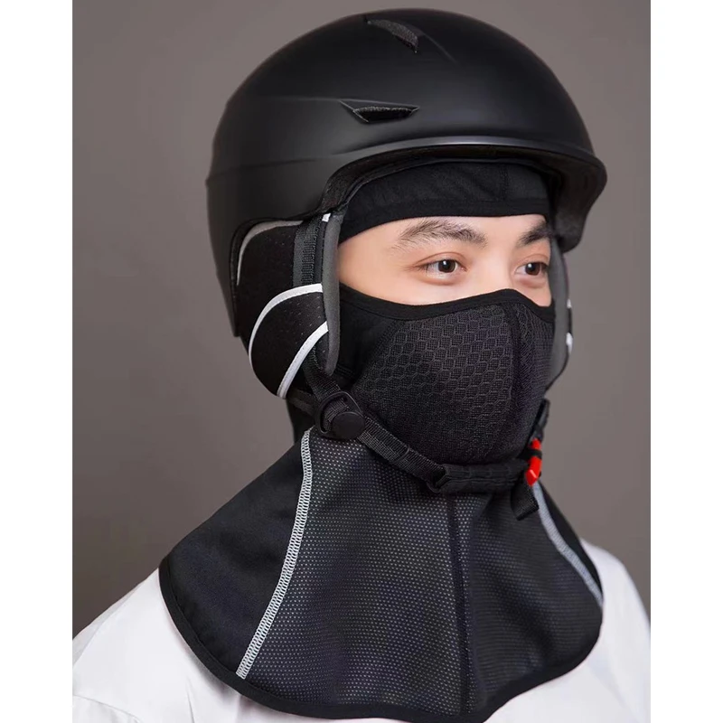 mens infinity scarf 2022 Winter Sports Outdoor Riding Face Shield Face Protection Cold Warm Head Cover Reflective Zipper Night Hot Riding Special man scarf