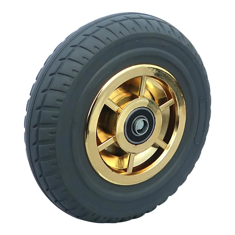 

8 Inch Caster Heavy Duty Mute Wheel Phnom Penh Beacon Fire Rubber Single Flat Driver Pushing