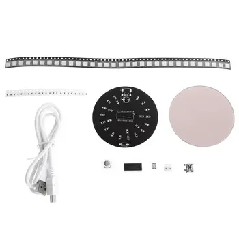 

Crystal Energy Circle Colorful LED DIY Electronic Kit 51Chip RGB Aurora Diy Kits