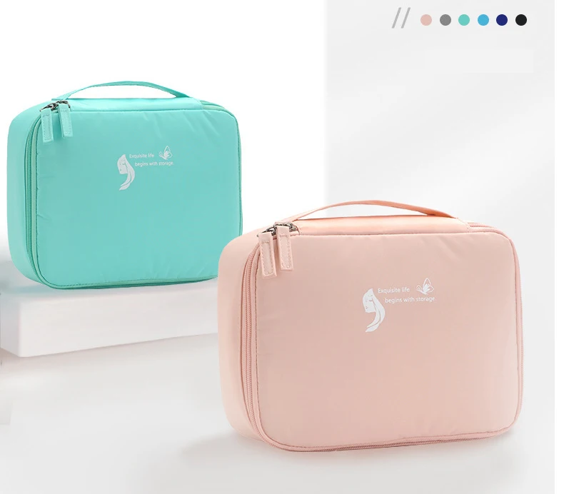 Новый водонепроницаемый дорожный косметический портативный мешок органайзер косметичка Женская мода туалетные сумки большой чемодан и