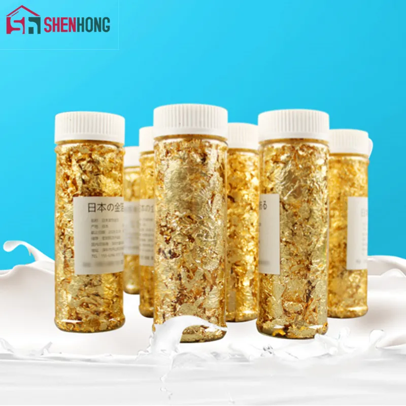 5g Gold Leaf Flakes Decorative Dishes Chef Art Cake Decorating Tools ChocolaC_dr 