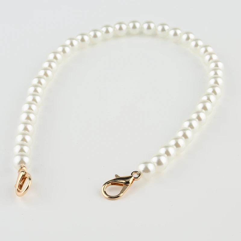 Pearl Strap For Handbag Bag Accessories Short Shoulder Belt Purse Handles  Pearl Bead Chain Bag Strap Gold Clasp - AliExpress