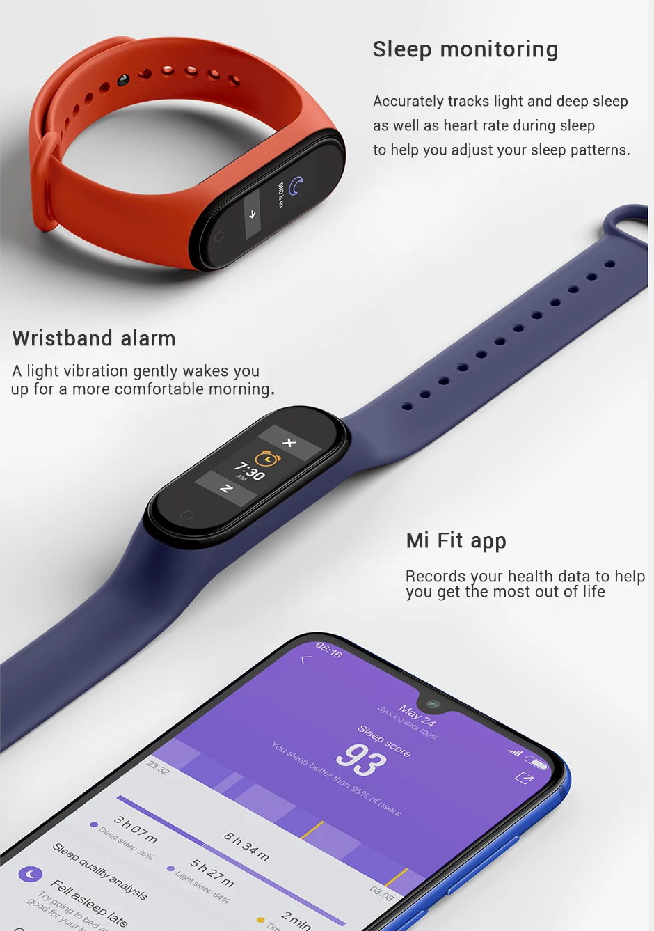 Xiaomi mi-браслет 4 смарт-браслет AMOLED экран mi Band 4 смарт-Браслет фитнес-браслет Bluetooth спортивный водонепроницаемый смарт-браслет
