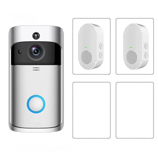 screen intercom EKEN V5 Smart Video WIFI Doorbell Camera 720P Visual Call Intercom Door Bell Infrared Night Vision Remote Record Home Security indoor monitor Door Intercom Systems