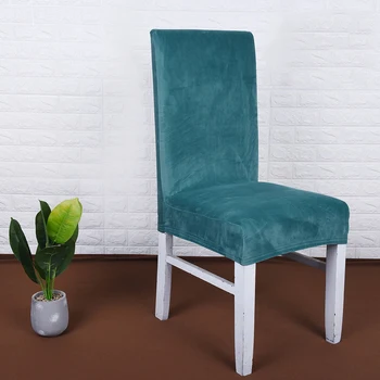 

Waterproof Chair Covers Spandex Velvet Decorative Chair Covers Dining Elastic Universal Chair Covers Stretch Slipcover D30
