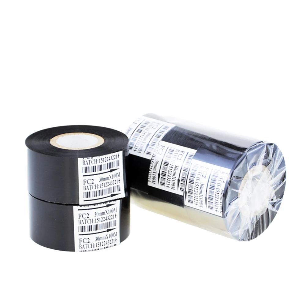 Thermal Ribbon Of Ribbon Printing Machine 30*100m Date Code Printer Accessory Black 30mm Width For DY-8 HP-241B Free Shipping