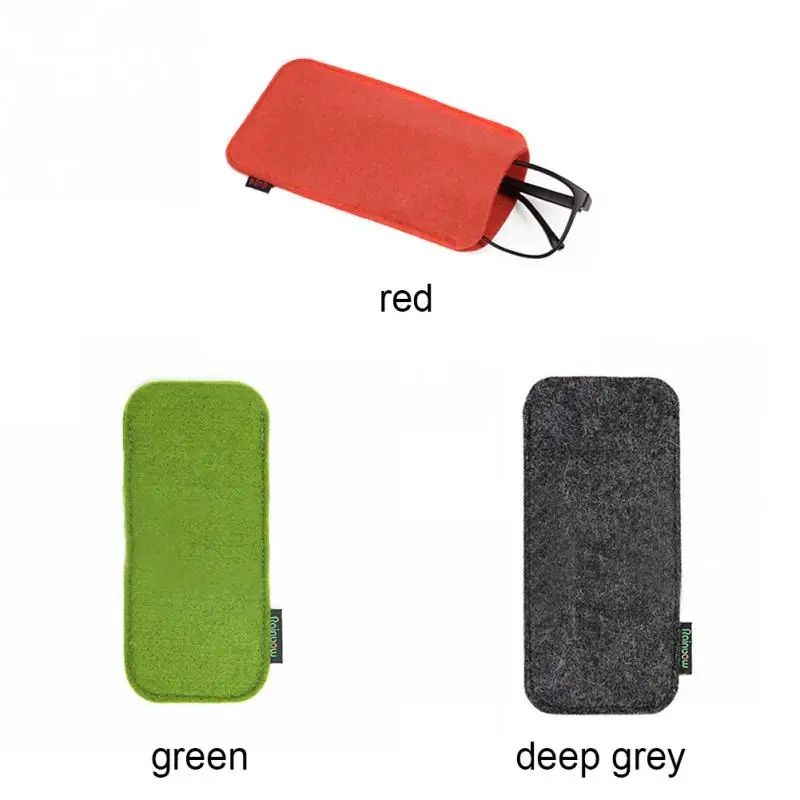 1 шт., Чехол для очков из мягкого синтетического войлока, сумка для солнцезащитных очков, красный/зеленый/темно-серый, аксессуары для очков