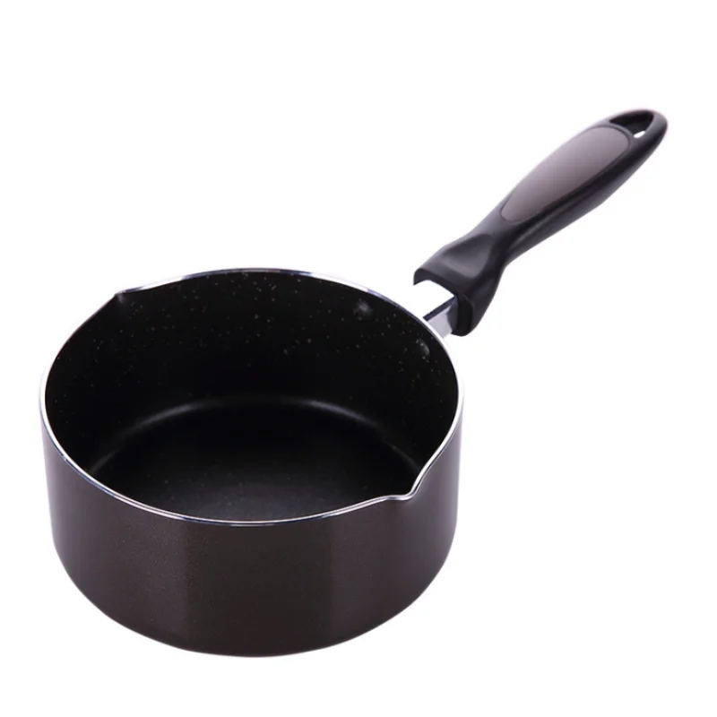 

16cm Portable Heating Pot Mini Chocolate Milk Sauces Cuisine Pan Picnic Pot Hiking Picnic Tableware Pot Pan Noodles Pot