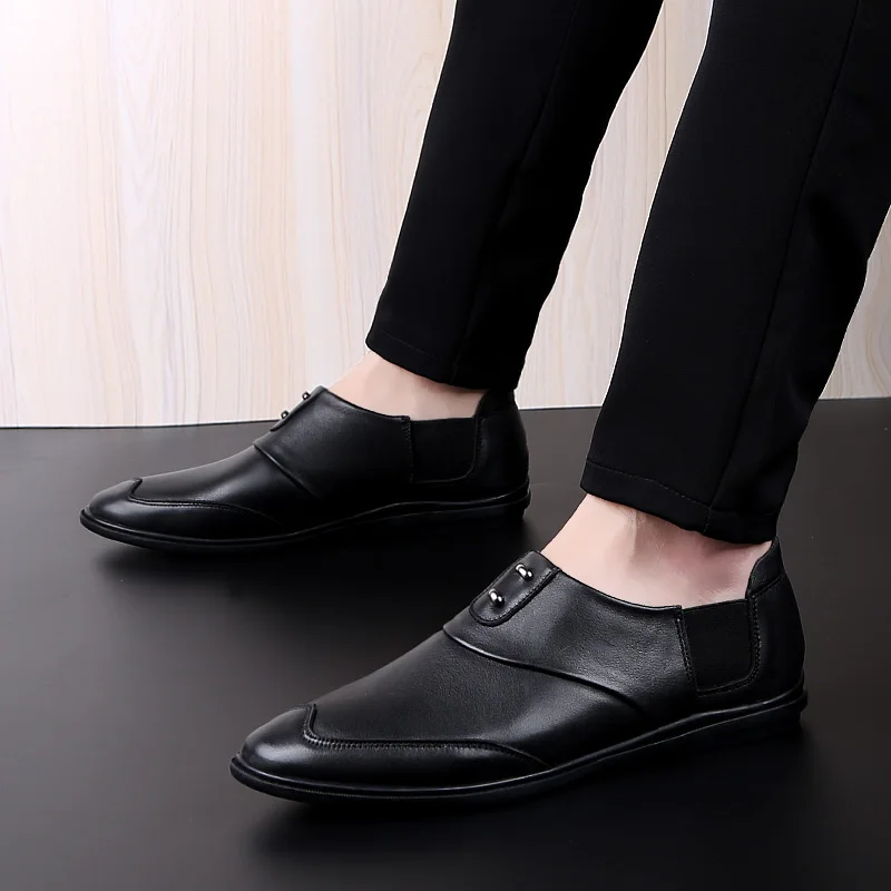 

Brand Design Hand Sewing Slip-On Mens Loafers Casual Driving Moccasins Business Men Shoes*AS1911 Genuine Leather Men Boat Shoes