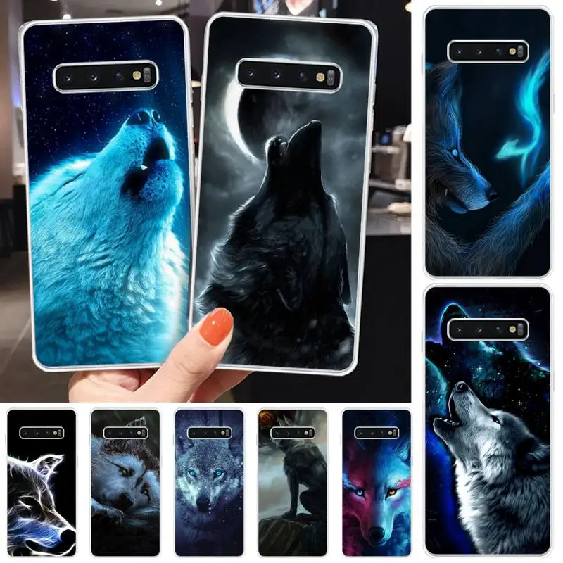 

Prairie animal wolf Phone Case transparent for Samsung S10 plus S10 E(lite) S6 S7 edge S8 S9 Plus Brand