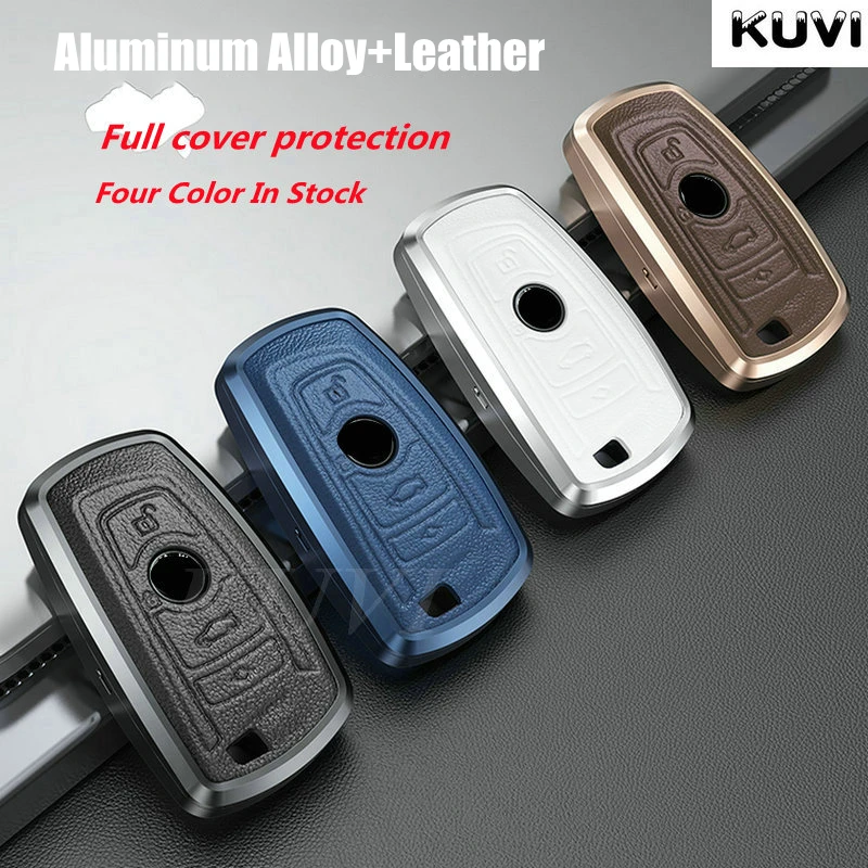 Aluminum Alloy Leather Car Key Case Cover For Bmw F20 F30 G20 F31 F34 F10 G30 F11 X3 F25 X4 I3 M3 M4 1 3 5 Series - - Racext™️ - - Racext 17