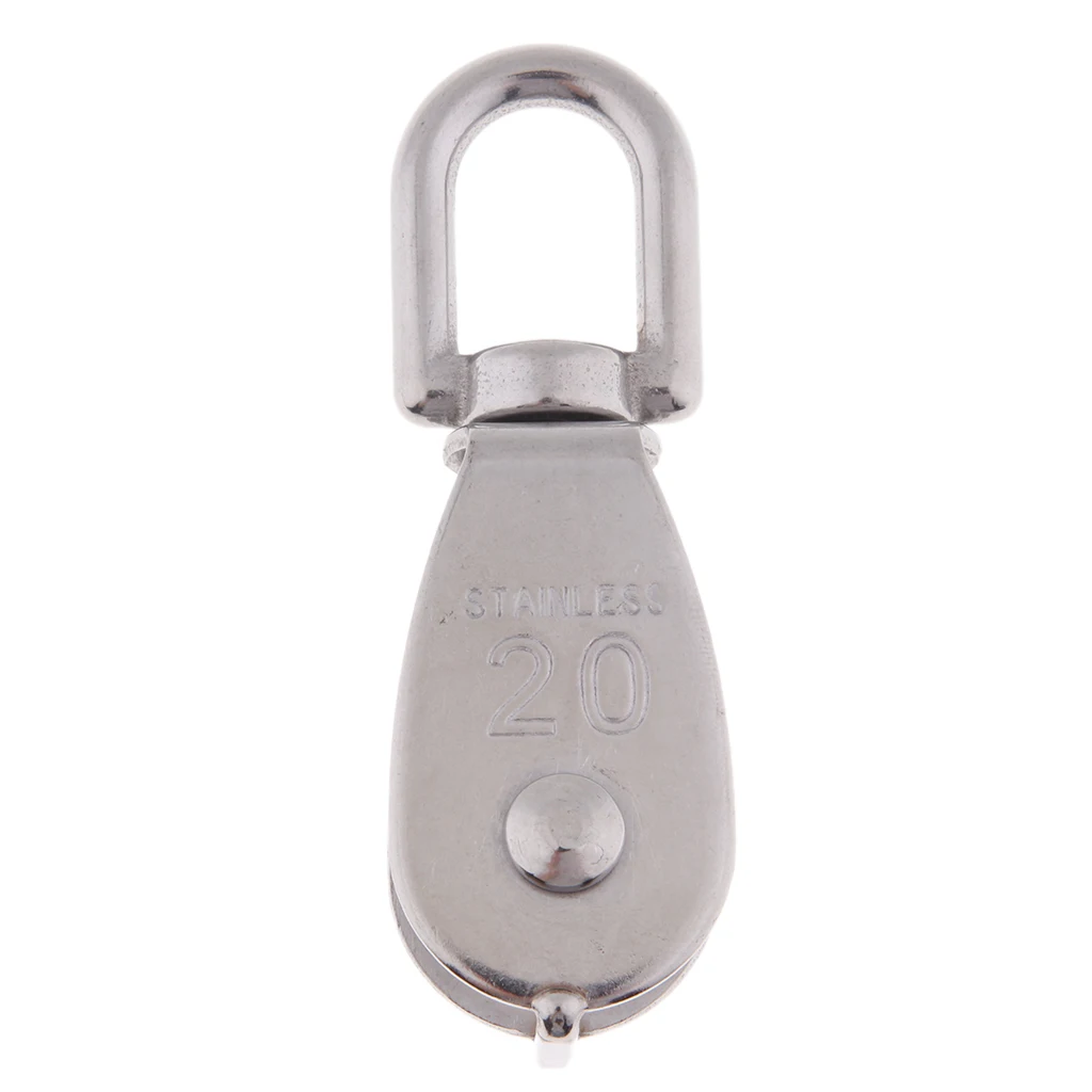 M20 and M25 Wire Rope Crane Lifting Lift Hanging Pulley Block Swivel Eye Single Pulley