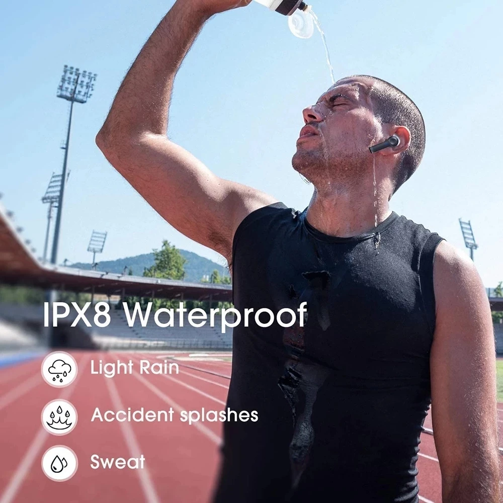 R22 Wireless Earbuds TWS 5.1 Bluetooth Earphone Wireless Headset Led Display IPX8 Waterproof 40 Hours HiFi Premium Sound Noise