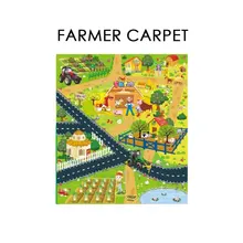 Детский плюшевый ковер, коврик с рисунком, противоскользящий, Небьющийся, игровой коврик для ползания, коврик с рисунком для раннего обучения