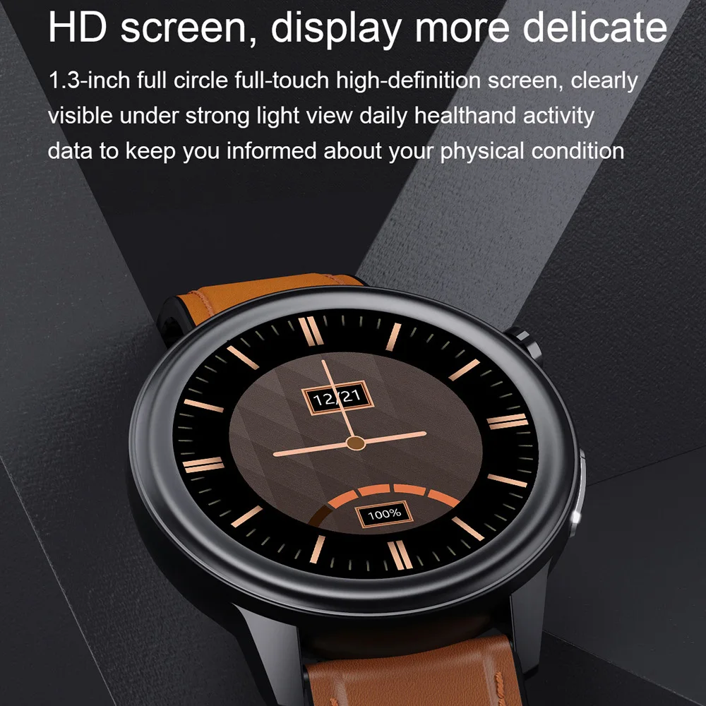 Body Temperature Measurement ECG PPG Smart Watch