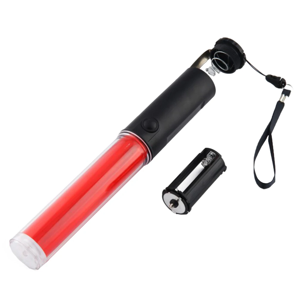

LED Traffic Safety Baton Light, with two Flashing Modes, By 3 AA batteries