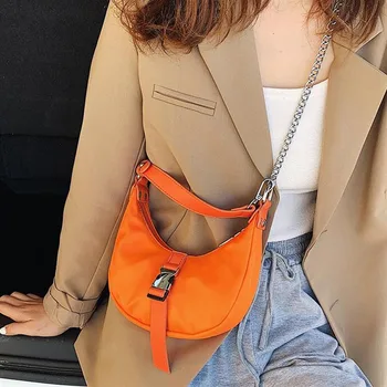 

Shoulder Bags For Women 2020 Trendy Vintage Nylon Handbag Female Small Baguette Bag Mini Crossbody Tote Ladies Travel Clutch Bag