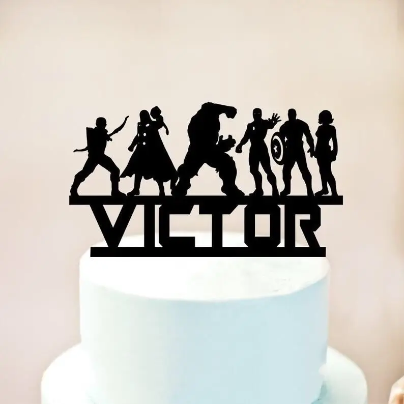 

Marvel Birthday Cake Topper, Captain America Cake Topper, Hulk Cake Topper, Raytheon Cake Topper, Iron Man Cake Topper, Avengers