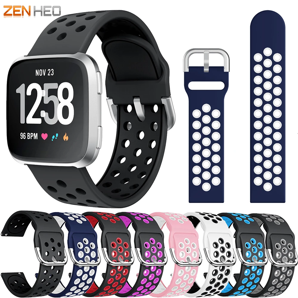 Силиконовый ремешок на запястье для Fitbit часы Versa сменный 2 часов | Электроника