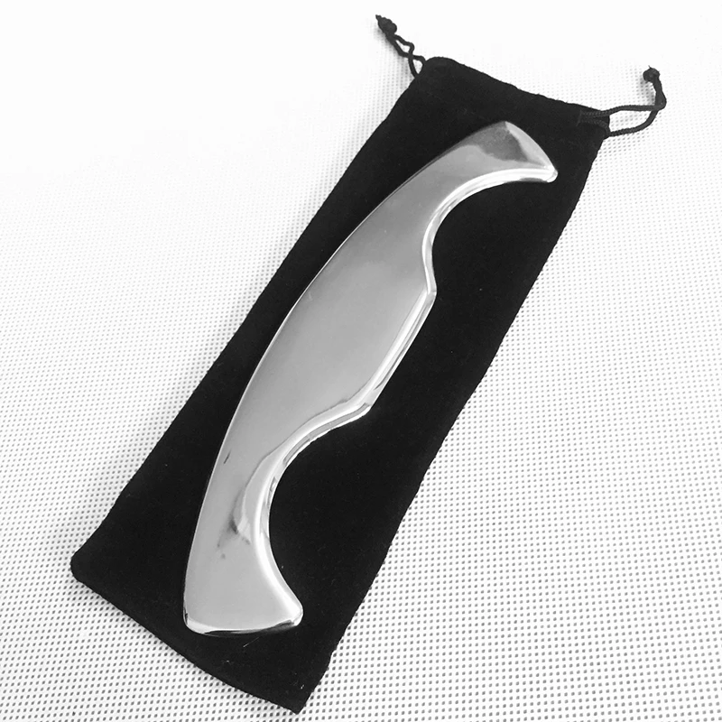 

Medical Stainless Steel Physiotherapy Gua Sha Plate Fascia Knife Relax Muscle Promoting Blood Circulation Meridian Massager