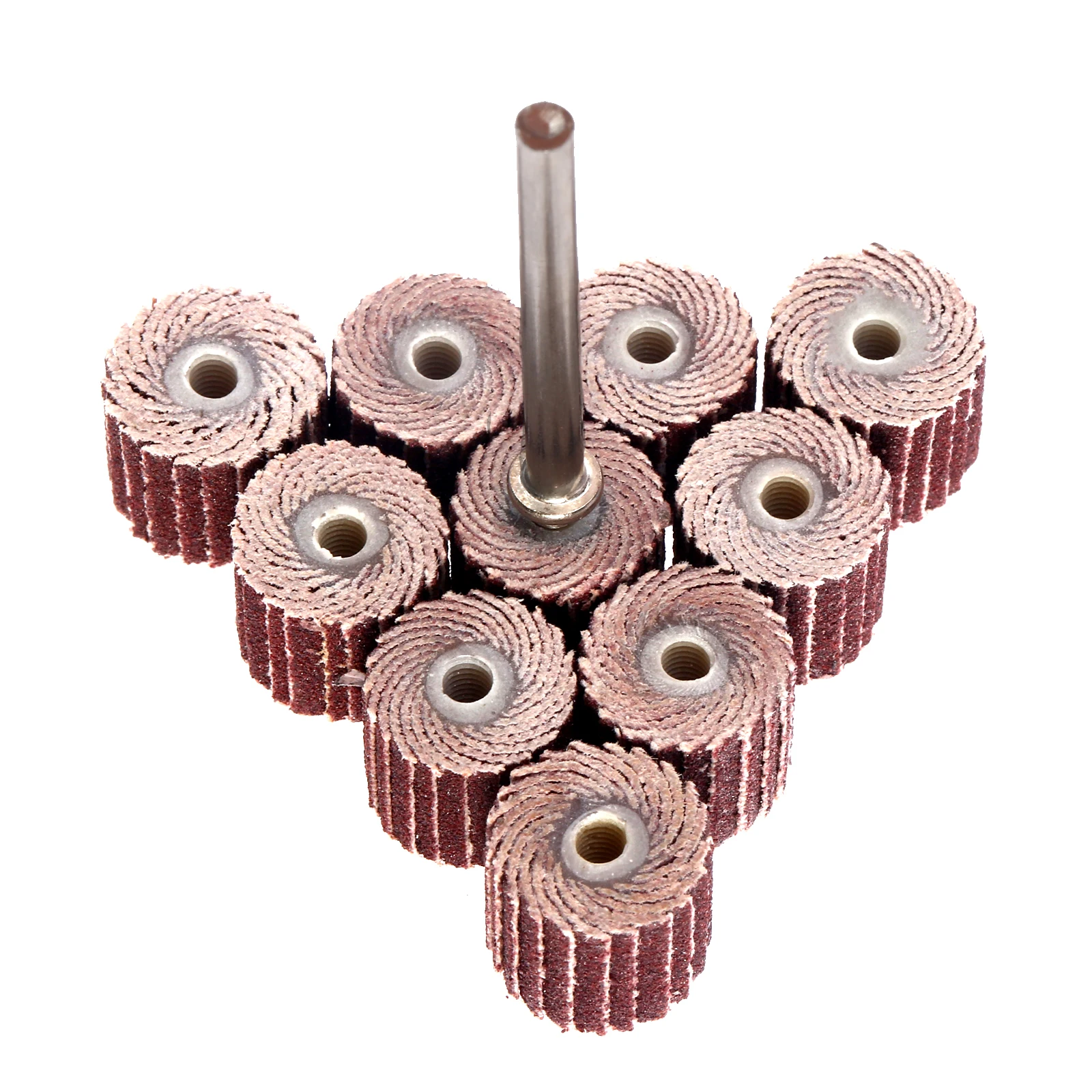 10Pcs Dremel Accessories 240 Grit 10 x 10x 3mm Sanding Flap Disc