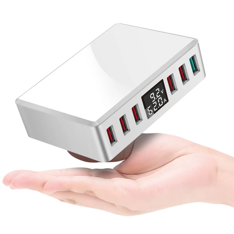 QC 3,0 быстрое зарядное устройство USB 6 портов концентратор адаптер питания настенное зарядное устройство