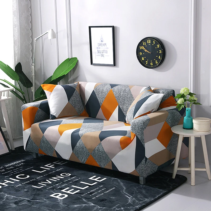 Slipcovers диван крышка все включено Нескользящая секционные эластичный чехол для дивана диван Полотенца один/два три/Четырехместный J31 - Цвет: C