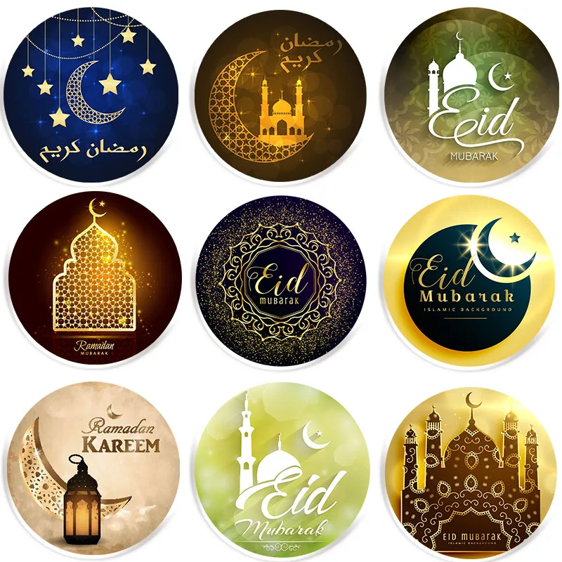Ramadan & Eid Glittered Badge Reel