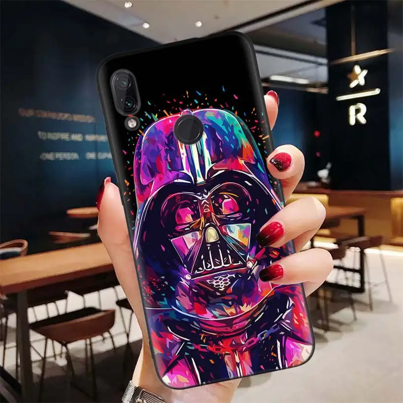 Черный чехол Звездные войны для Xiao mi Red mi Note 8 7 7S 7A 6 S2 GO K20 Pro+ 6A mi 6X 5X A1 CC 9 8 мягкий чехол для телефона - Цвет: BD086-6