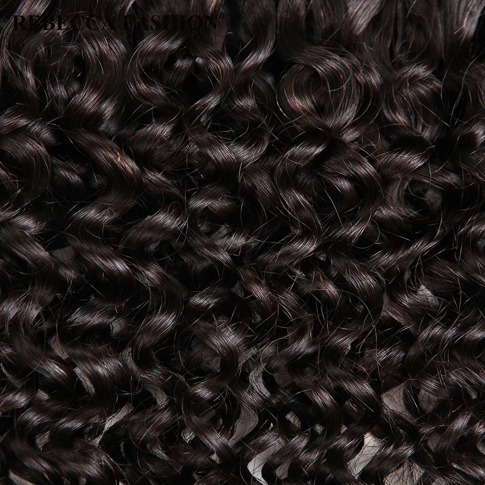Rebecca бразильский Remy Вьющиеся оптом натуральные волосы для плетения 1 комплект бесплатная доставка 10 до 30 дюймов натуральный цвет волос