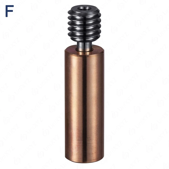 CR-6 SE V6 Volcano Hotend Bi-Metal Heatbreak Titanium Alloy+Plated Copper Bimetal Throats for Anycubic Creality 1.75mm Filament F