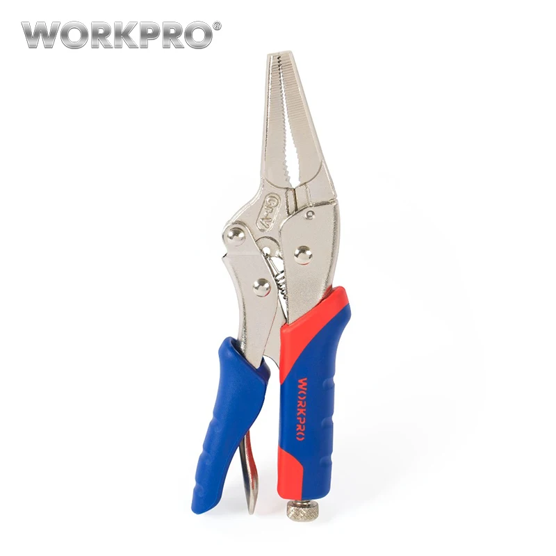 WORKPRO длинные прямые плоскогубцы CR-V 165 мм(6,5 дюйма) плоскогубцы с фиксацией челюсти инструмент для кемпинга