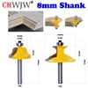 CHWJW 1-2pc 8mm Shank Wainscoting Roman Ogee & Pedestal Router Bit C3 Carbide Tipped Wood Cutting Tool woodworking router bits ► Photo 1/6