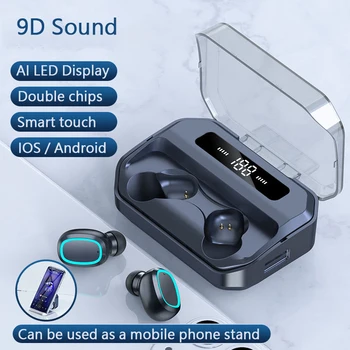 

Wireless Earphones Bluetooth 5.0 Earphone HiFi IPX7 Waterproof Earbuds Touch Control Headset for Sports /game