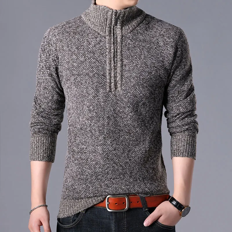 Dropshipping 2019 Autumn Winter Mens Sweater Solid Slim Fit Pullover Men Casual Thick Fleece Warm Sweater Men Fashion Coats Dropshipping 2019 Autumn Winter Mens Sweater Solid Slim Fit Pullover Men Casual Thick Fleece Warm Sweater Men Fashion Coats