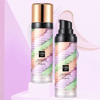 

Three-color Mixed Isolation Lotion Fill Pores Brightening Skin Foundation Primer Base Makeup Concealer Liquid RECOMMEND
