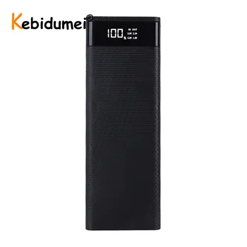 

30000mAh Micro Type C Dual USB Power Bank Battery Charge Case 10*18650 Battery Storage Box Digital Display Power Bank Kit