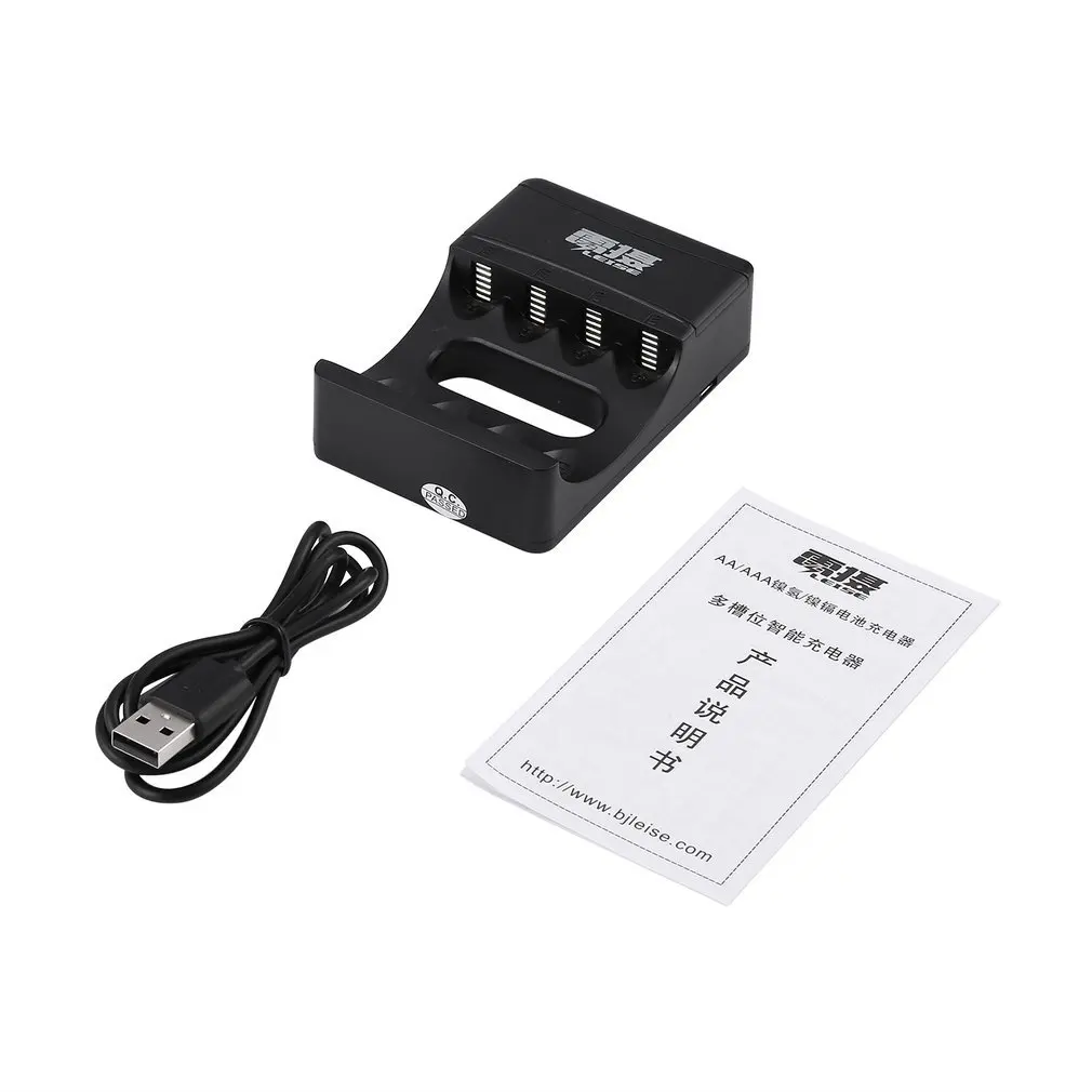 Smart 4 Slots 18650 Li-ion Battery AC Charger Rechargeable LED Indicator 1.2A