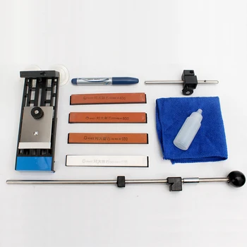 

Band New 1Set Professional Kitchen Knife Sharpener System Fix-angle 4 Stones Cutlery Free Shipping