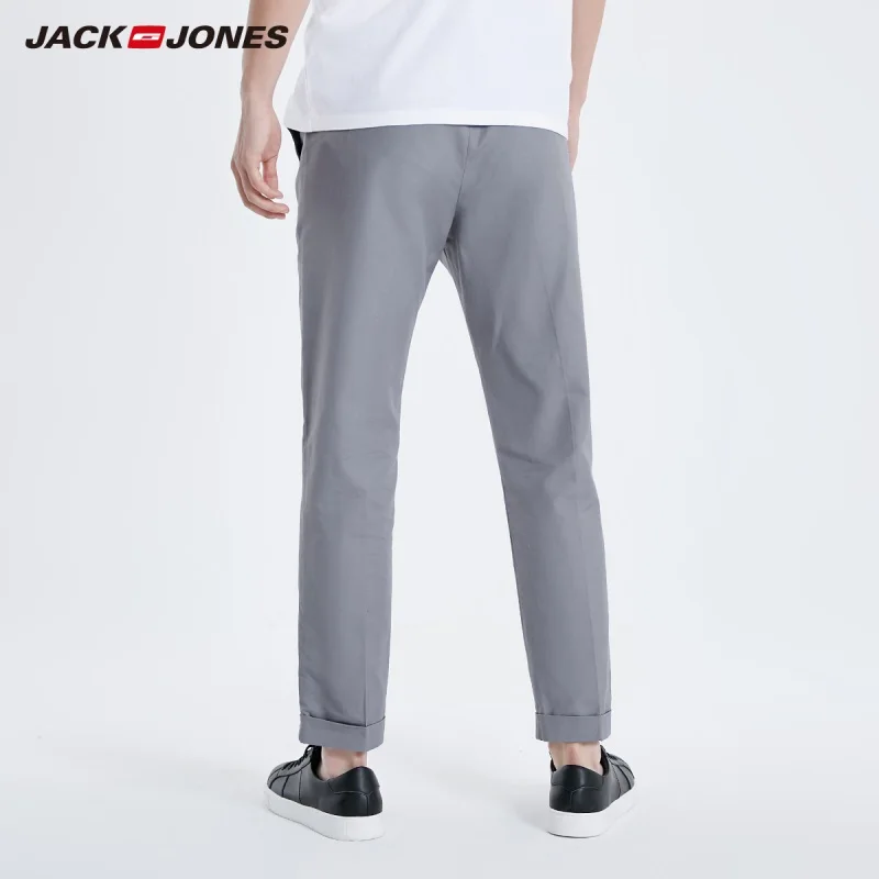 JackJones Для мужчин, длиной до щиколотки, льняной ткани повседневные штаны брюки 219114542