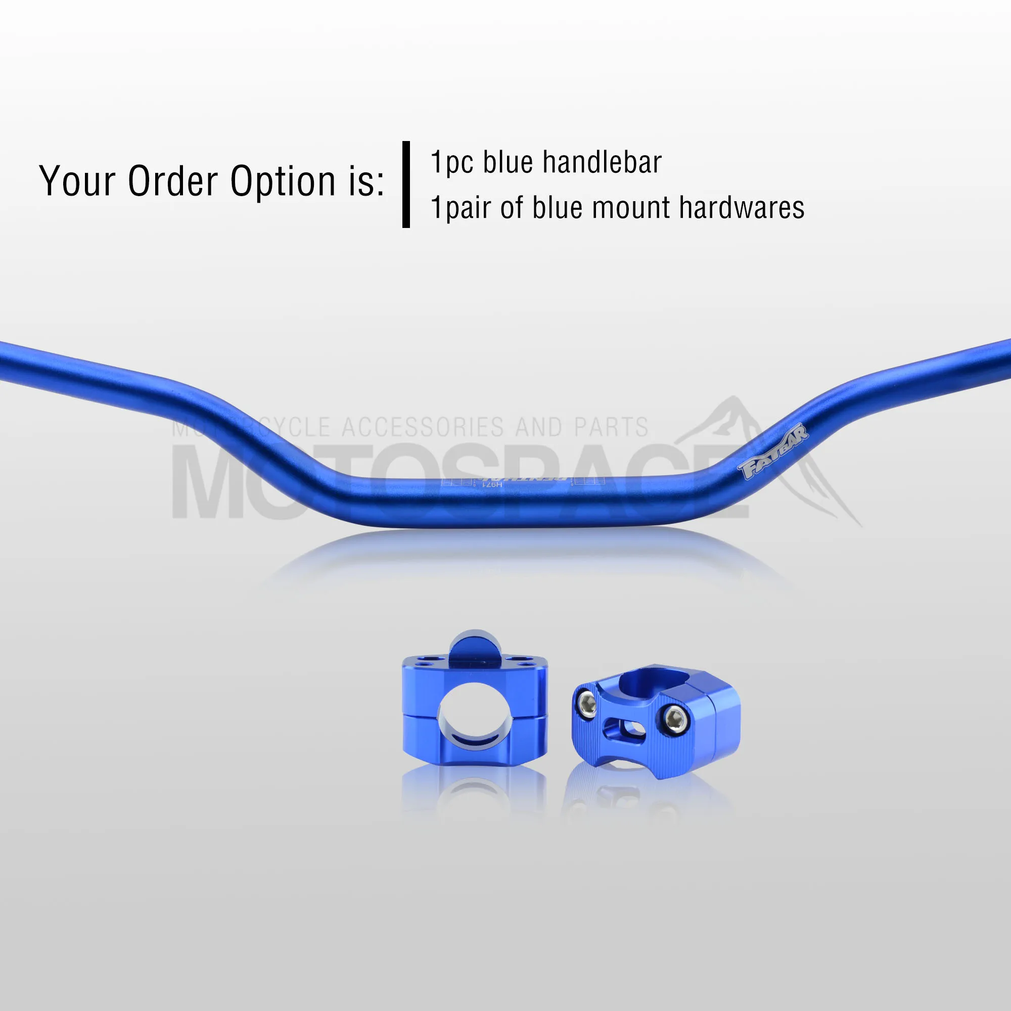 Руль для Pro Taper Pack Bar 1-1/" Renthal Fatbar Колодки Ручки Pit Pro Racing Dirt Pit Bike мотоцикл с адаптер cnc - Цвет: Blue Combo2