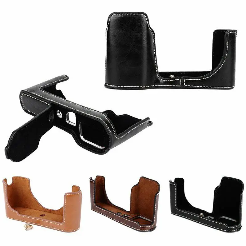 Mezza Copertura Inferiore Della Custodia Protettiva Per Fotocamera In Mezza Pelle Pu Per Leica T / Leica M9