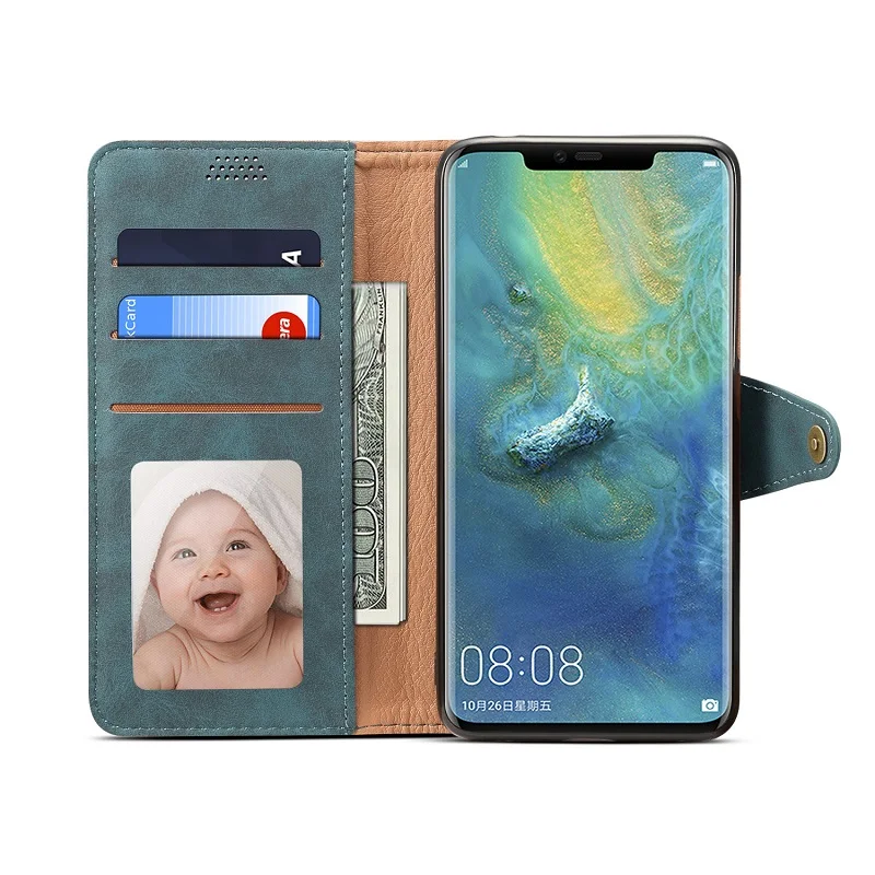 Fundas huawei mate 20 чехол Чехол из искусственной кожи с защелкой чехол для huawei mate 20 Pro Чехол-портмоне футляры на липучке huawei mate 20 Pro