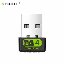 KEBIDU Mini USB WiFi Adapter MT7601 150Mbps Wi-Fi Adapter For PC USB Ethernet 2.4G Network Card Wi Fi Receiver Free Driver