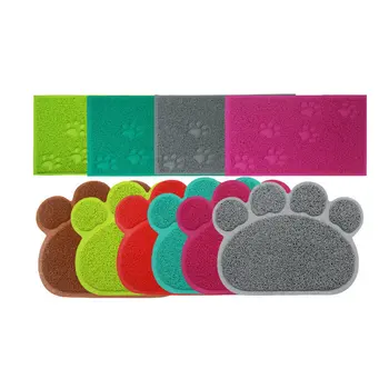 

PVC rectangular cat litter mat pet mat waterproof and antiskid car mat pet products Pet antiskid mat