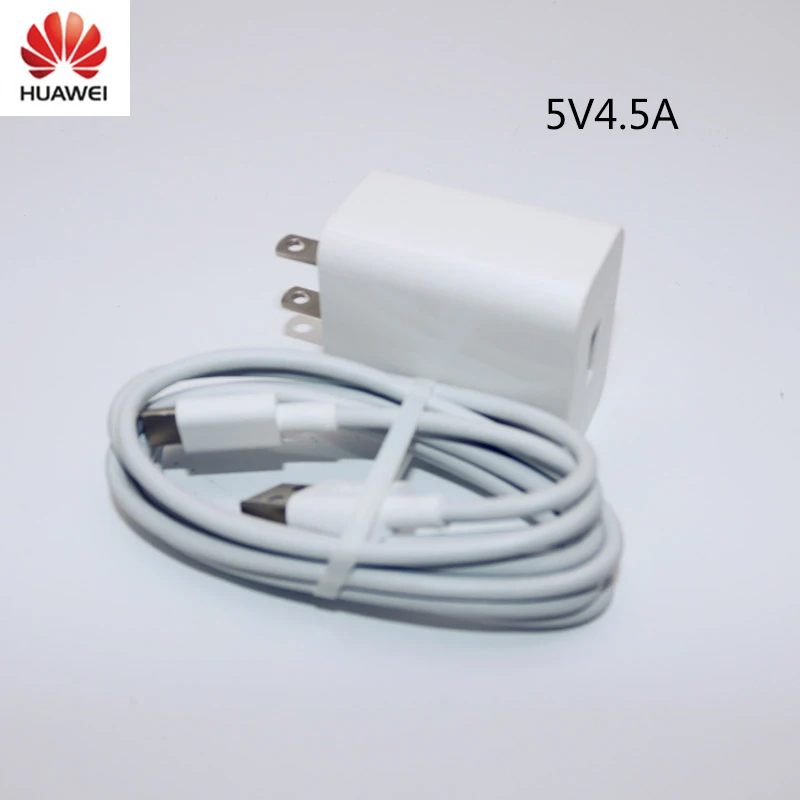 

Original HUAWEI 5V4.5A/4.5V5A US charger+ type-C cable for p20 p10 Plus mate 9 mate 20 With 1/1.5/2M Type C Cable
