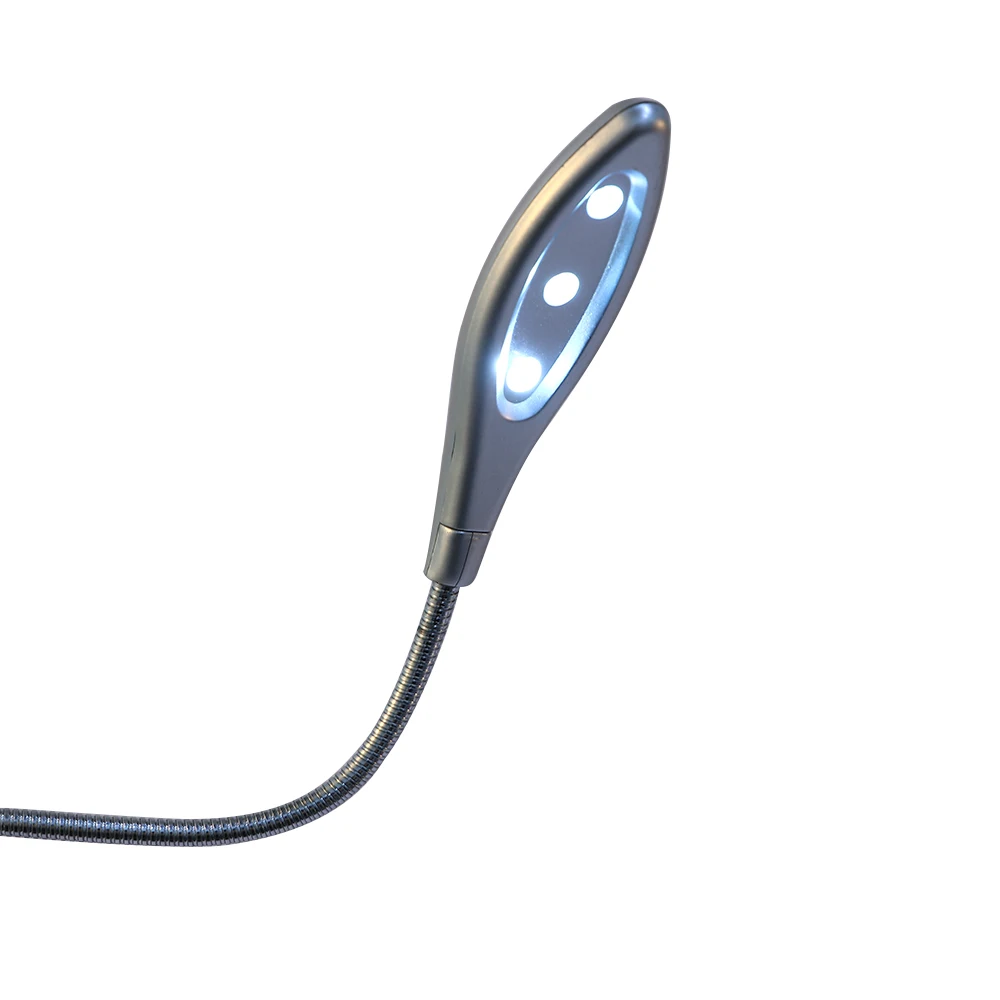 USB лампа для чтения книг с 3 светодиодный свет гибкий металлический s-образный USB Свет для Тетрадь ноутбук ПК компьютер